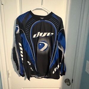 Dye Black & Royal Blue Padded Airsoft / Paintball Jersey Size YXL